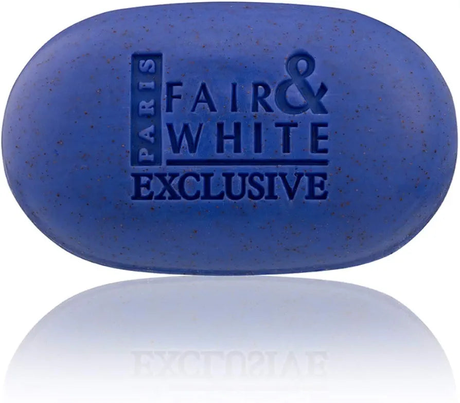 FAIR & WHITE Exclusive Exfoliating Soap, 200g / 7oz - Moisturizing Bar Soap For Face and Body