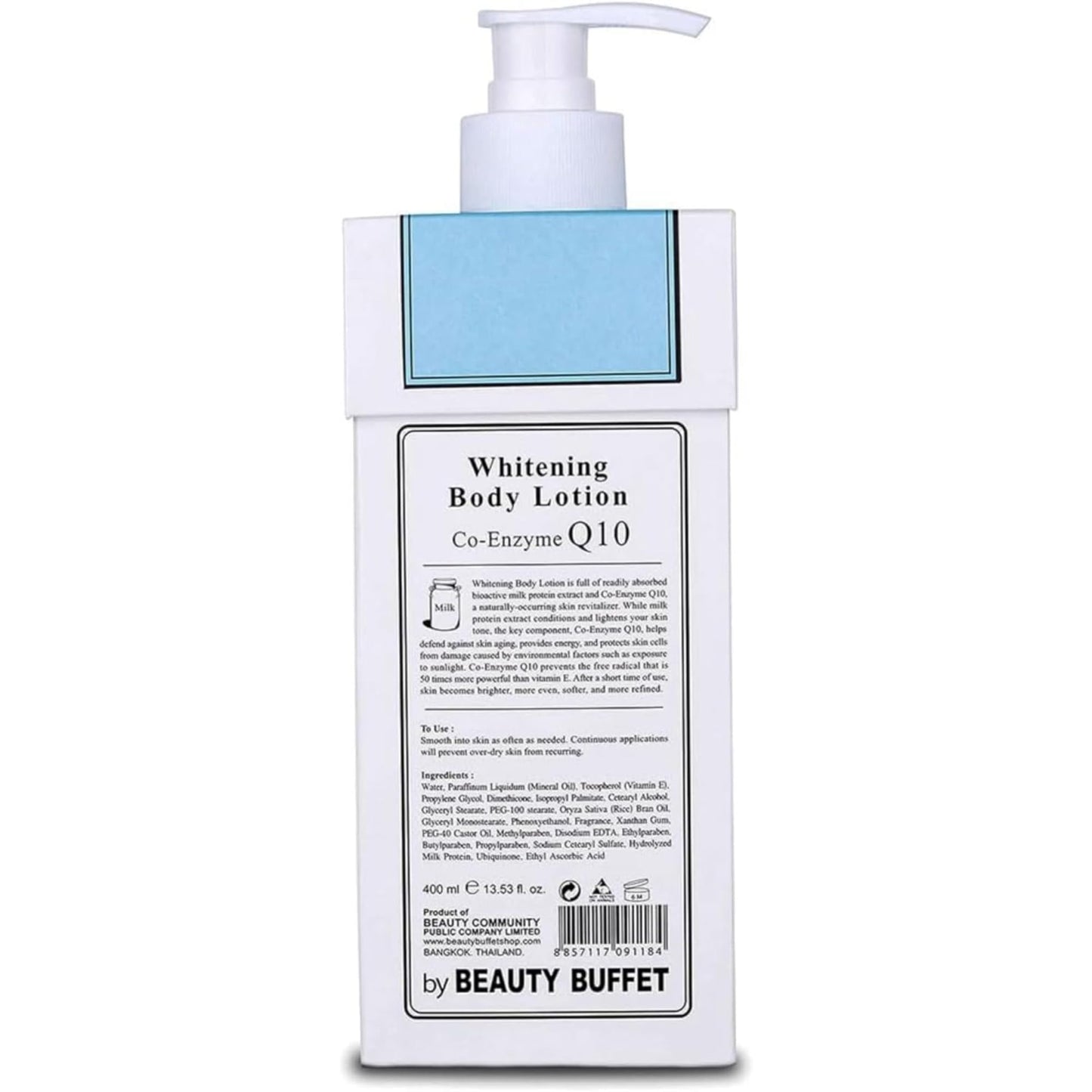 Scentio Milk Plus Brightening Body Lotion with Co-Enzyme Q10, Skin Brightening, 400g