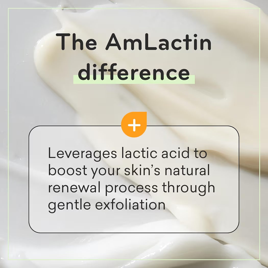 AmLactin Daily Vitamin C Lotion – Brightening Body Lotion for Dry Skin - No-Scrub Exfoliator and Moisturizer with 7% Lactic Acid AHA and Vitamin C, 240ML