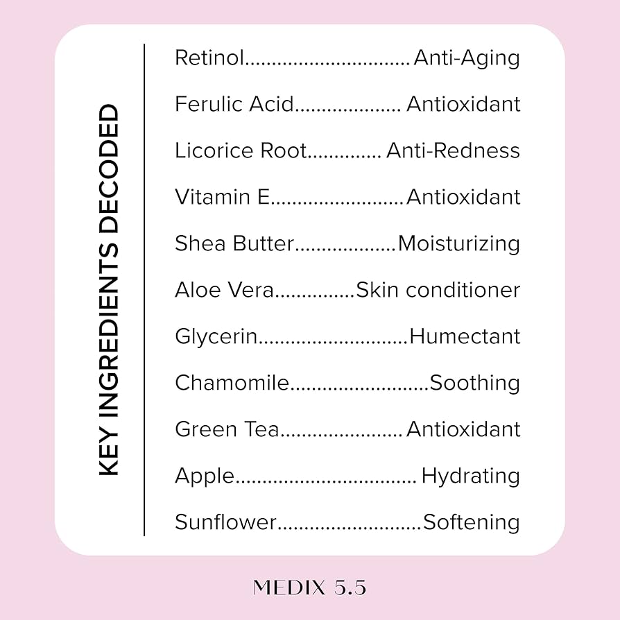 MEDIX Fragrance Free Retinol Body Lotion Crepey Skin Care Treatment | Anti Aging Body Lotion & Face Moisturizer | Firming Retinol Cream For Face Targets Loose Crepe Skin, Wrinkles, & Fine Lines