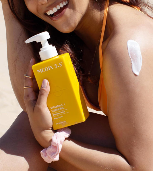 MEDIX 5.5 Vitamin C Cream Face Lotion & Body Lotion Moisturizer | Anti Aging Skin Care Firming & Brightening Cream Diminishes The Look Of Uneven Skin Tone, Age Spots, & Sun Damaged Dry Skin, 443ML 15OZ