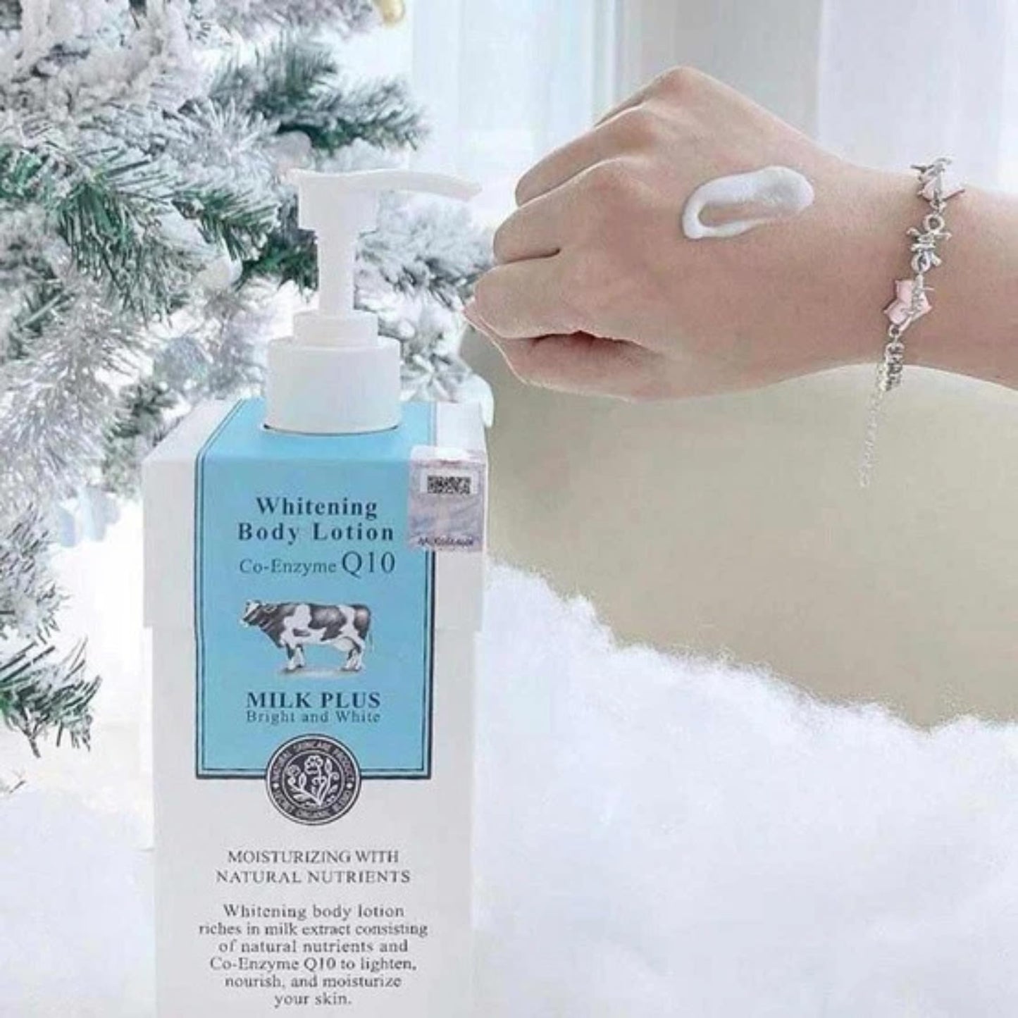 Scentio Milk Plus Brightening Body Lotion with Co-Enzyme Q10, Skin Brightening, 400g