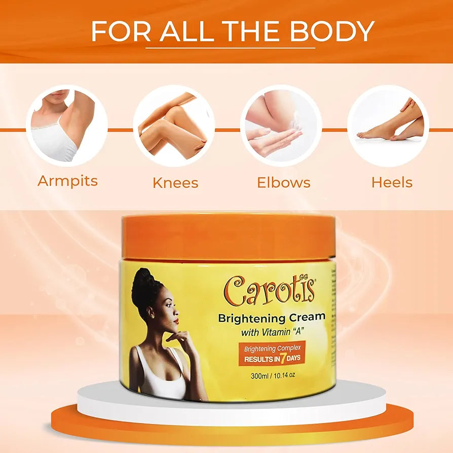 Skin Brightening Cream – 300ml / 10.14fl oz – 7 Day Night Cream for Uneven Skin Tone, with Vitamin A