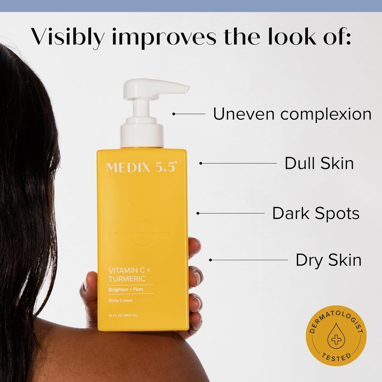MEDIX 5.5 Vitamin C Cream Face Lotion & Body Lotion Moisturizer | Anti Aging Skin Care Firming & Brightening Cream Diminishes The Look Of Uneven Skin Tone, Age Spots, & Sun Damaged Dry Skin, 443ML 15OZ